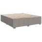 Preview: Bettgestell ohne Matratze Taupe 180x200 cm Stoff