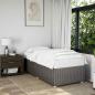Preview: ARDEBO.de - Bettgestell Taupe 80x200 cm Stoff