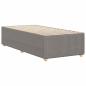 Preview: Bettgestell Taupe 80x200 cm Stoff
