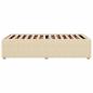 Preview: Bettgestell Creme 90x200 cm Stoff