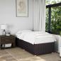 Preview: ARDEBO.de - Bettgestell ohne Matratze Dunkelbraun 90x200 cm Stoff