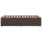Preview: Bettgestell ohne Matratze Dunkelbraun 90x200 cm Stoff