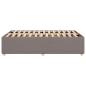 Preview: Bettgestell Taupe 120x190 cm Stoff