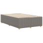 Preview: Bettgestell Taupe 120x190 cm Stoff