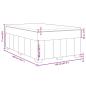 Preview: Boxspringbett mit Matratze Dunkelbraun 120x200 cm Stoff