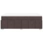 Preview: Boxspringbett mit Matratze Dunkelbraun 120x200 cm Stoff