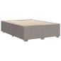 Preview: Bettgestell ohne Matratze Taupe 140x200 cm Stoff