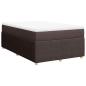 Preview: Boxspringbett mit Matratze Dunkelbraun 120x190 cm Stoff