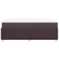 Preview: Boxspringbett mit Matratze Dunkelbraun 120x190 cm Stoff