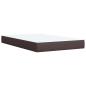 Preview: Boxspringbett mit Matratze Dunkelbraun 120x190 cm Stoff