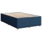 Preview: Bettgestell Blau 120x190 cm Stoff