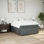 Preview: Boxspringbett mit Matratze Dunkelgrau 140x200 cm Stoff