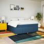 Preview: Boxspringbett mit Matratze Blau 180x200 cm Stoff