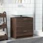Preview: Waschbeckenunterschrank Braun Eichen-Optik 59x37x59 cm