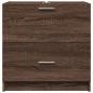 Preview: Waschbeckenunterschrank Braun Eichen-Optik 59x37x59 cm