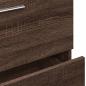 Preview: Waschbeckenunterschrank Braun Eichen-Optik 59x37x59 cm