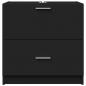 Preview: Waschbeckenunterschrank Schwarz 59x37x59 cm Holzwerkstoff