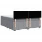 Preview: Boxspringbett mit Matratze Hellgrau 180x200 cm Stoff