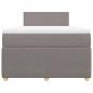 Preview: Boxspringbett mit Matratze Taupe 120x200 cm Stoff