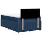 Preview: Boxspringbett mit Matratze Blau 120x200 cm Stoff