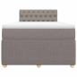 Preview: Boxspringbett mit Matratze Taupe 120x200 cm Stoff