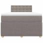 Preview: Boxspringbett mit Matratze Taupe 120x200 cm Stoff
