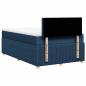 Preview: Boxspringbett mit Matratze Blau 120x200 cm Stoff