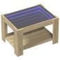 Preview: LED-Couchtisch Sonoma Eiche 73x53x45 cm Holzwerkstoff