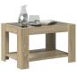 Preview: LED-Couchtisch Sonoma Eiche 73x53x45 cm Holzwerkstoff