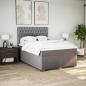 Preview: Boxspringbett mit Matratze Taupe 140x200 cm Stoff