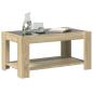 Preview: LED-Couchtisch Sonoma Eiche 93x53x45 cm Holzwerkstoff