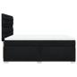 Preview: Boxspringbett mit Matratze Schwarz 160x200 cm Stoff