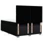 Preview: Boxspringbett mit Matratze Schwarz 160x200 cm Stoff