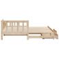 Preview: Tagesbett Ausziehbar mit Schubladen ohne Matratze 90x200 cm