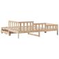 Preview: Tagesbett Ausziehbar mit Schubladen ohne Matratze 90x200 cm