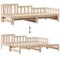 Preview: Tagesbett Ausziehbar mit Schubladen ohne Matratze 90x200 cm