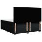 Preview: Boxspringbett mit Matratze Schwarz 180x200 cm Stoff