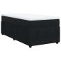 Preview: Boxspringbett mit Matratze Schwarz 80x200 cm Samt