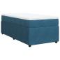 Preview: Boxspringbett mit Matratze Dunkelblau 80x200 cm Samt