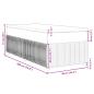 Preview: Boxspringbett mit Matratze Dunkelblau 90x190 cm Samt