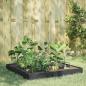Preview: ARDEBO.de - Hochbeet Anthrazit 100x100x18,5 cm Stahl