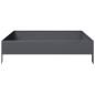 Preview: Hochbeet Anthrazit 100x100x26 cm Stahl