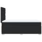 Preview: Boxspringbett mit Matratze Schwarz 90x190 cm Kunstleder