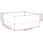 Preview: Hochbeet Schwarz 100x100x25 cm Stahl