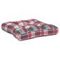 Preview: Palettenkissen 2-tlg. Rot Karomuster Stoff