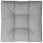 Preview: Palettenkissen Grau 70x70x12 cm Stoff