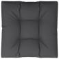 Preview: Palettenkissen Schwarz 80x80x12 cm Stoff