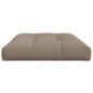 Preview: Palettenkissen Taupe 120x80x12 cm Stoff