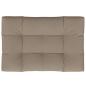 Preview: Palettenkissen Taupe 120x80x12 cm Stoff