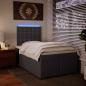 Preview: Boxspringbett mit Matratze Grau 120x200 cm Kunstleder